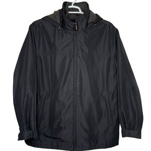Weatherproof Black All Weather Insulated Winter Coat Size XL Detachable Hood
